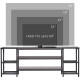 TV Unit Cabinet for TVs up to 60 Inches, Industrial TV Stand with Storage Shelves for Living Room, Brown and Black