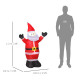 4ft Inflatable Christmas Santa Claus Xmas Decoration 1 LED Holiday Air Blown Yard Outdoor Décor