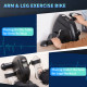 Mini Exercise Bike Portable Pedal Exerciser Arm Leg Cycle Gym Fitness LCD Display Adjustable Resistance Black