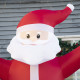 Outsunny 8ft Inflatable Christmas Santa Claus Holds Light Sign of Blessings, Blow-Up Outdoor LED Yard Display for Lawn Garden Pa