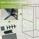 Outsunny 120 x 120cm Compact Plant Cage, with Netting - Green