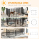 PawHut 80cm 8 Panels Heavy Duty Dog Pen, Pet Playpen for Indoors, Outdoors, Small, Medium Dogs