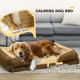 PawHut Calming Dog Bed Pet Mattress w/ Removable Cover, Anti-Slip Bottom, for Large Dogs, 120L x 80W x 22Hcm - Brown