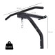 Punching Bag Hanger Wall Mount Bracket Kick Boxing MMA Training Frame Home Fitness Workout Pull Up Bar, Black