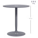 75H x Φ70cm Two-Person Minimalistic Dining Table - Grey