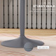 75H x Φ70cm Two-Person Minimalistic Dining Table - Grey