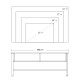 TV Stand Cabinet, Industrial TV Unit for TVs up to 45&quot;, 100cm TV Cabinet with 2 Open Compartments and Mesh Bottom Shelf for Livi