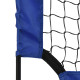 Set of 2 Football Goal Net 6 x 3 ft Foldable Outdoor Sport Training Teens Adults Football with Carrying Bag Blue