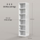 Set of Two 102 CD Storage Units - High Gloss White