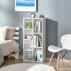 Seven-Cube Bookcase - White Wood Effect