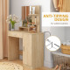 Simple and Modern Dressing Table, with Storage - Maple Wood-effect