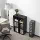 Six-Cube Bookcase - Black Wood Effect