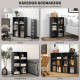 Six-Cube Bookcase - Black Wood Effect