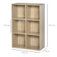 Six-Cube Bookcase - Oak Wood Effect