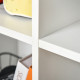 Six-Cube Bookcase - White Wood Effect