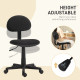 Small Armless Office Chair - Black