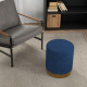 Soft Padded Corduroy Footstool - Dark Blue