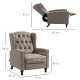 Chesterfield-Style Reclining Armchair - Brown