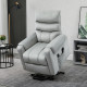 Vibration Massage Rise and Recliner Chair, Electric Power Lift Recliner with Remote Control and Side Pockets, Grey