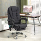 Vinsetto Six-Point Massage and Heated Office Chair - Black