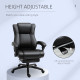 Vinsetto Executive Office Chair for Home, PU Leather Computer Chair, Swivel Desk Chair with Footrest, Wheels, Adjustable Height,