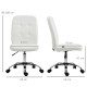 Vinsetto Armless Faux Leather Office Chair - White