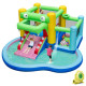 5-in-1 Inflatable Bounce House Crocodile Water Park with Splash Pool with 680W Blower