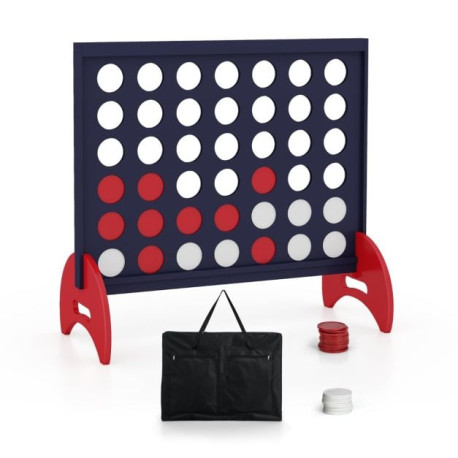 Giant 4-to-Score Game Set with Carrying Bag and 42 Pieces Jumbo Rings