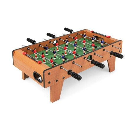 Wooden Table Football Set with Footballs for Adults and Kids