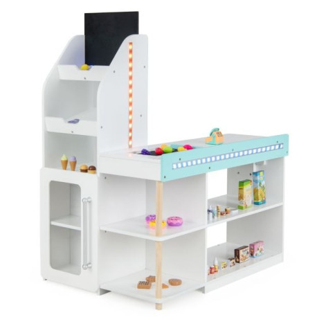 Kids Supermarket Shopping Set with Shopping Cart and Cash Register