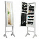 Standing Jewellery Organiser Cabinet with Adjustable Mirror 18 LEDs