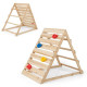 Double Sided Triangle Climber with Colorful Climbing Rocks