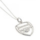 Arsenal FC Sterling Silver Pendant &amp; Chain CR