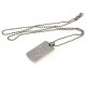 Arsenal FC Engraved Dog Tag &amp; Chain