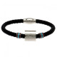 West Ham United FC Colour Ring Leather Bracelet