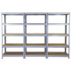 10 x Q-Rax Grey Metal Racking Units 90 x 50 x 180cm