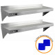 2 x KuKoo Stainless Steel Shelves 1250mm x 300mm