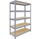 3 x Q-Rax Grey Metal Racking Units 90 x 50 x 180cm