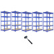 5 x Q-Rax Blue Metal Racking Units 90 x 50 x 180cm