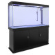 Aquarium Fish Tank &amp; Cabinet - Black - EU Plug