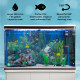 Aquarium Fish Tank and Cabinet with Complete Starter Kit - White Tank and White Gravel