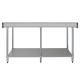 Commercial Stainless Steel Catering Table - 7ft Wide