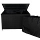 Rattan Corner Set &amp; Cushion Storage Box - Black