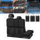 Detachable Seat Back Hanging Organisers Storage Bag with Zippers Large Capacity for Jeeps SUVs Vans - Black