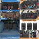 Detachable Seat Back Hanging Organisers Storage Bag with Zippers Large Capacity for Jeeps SUVs Vans - Black