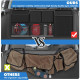 Detachable Seat Back Hanging Organisers Storage Bag with Zippers Large Capacity for Jeeps SUVs Vans - Black