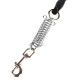 Dog Leash Rope with Foam Grip Steel Spring Buckle Clip - Random Colour.