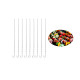 38 cm Twisted Metal BBQ Kebab Skewer Sticks Pack of 9