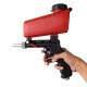 Air Sandblasting Gun Compressor Handheld Sand Blaster Shot for Remove Stains Rust and Clean Surfaces - Black + Red