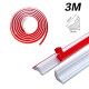 Self-adhesive Wall Triangle Corner Trim Wall Inner Corner Line Ceiling Edge Skirting Caulk Strip 27mm x 20mm - 3m White